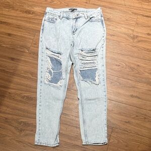 Kendall & Kylie Light Blue Distressed Jeans